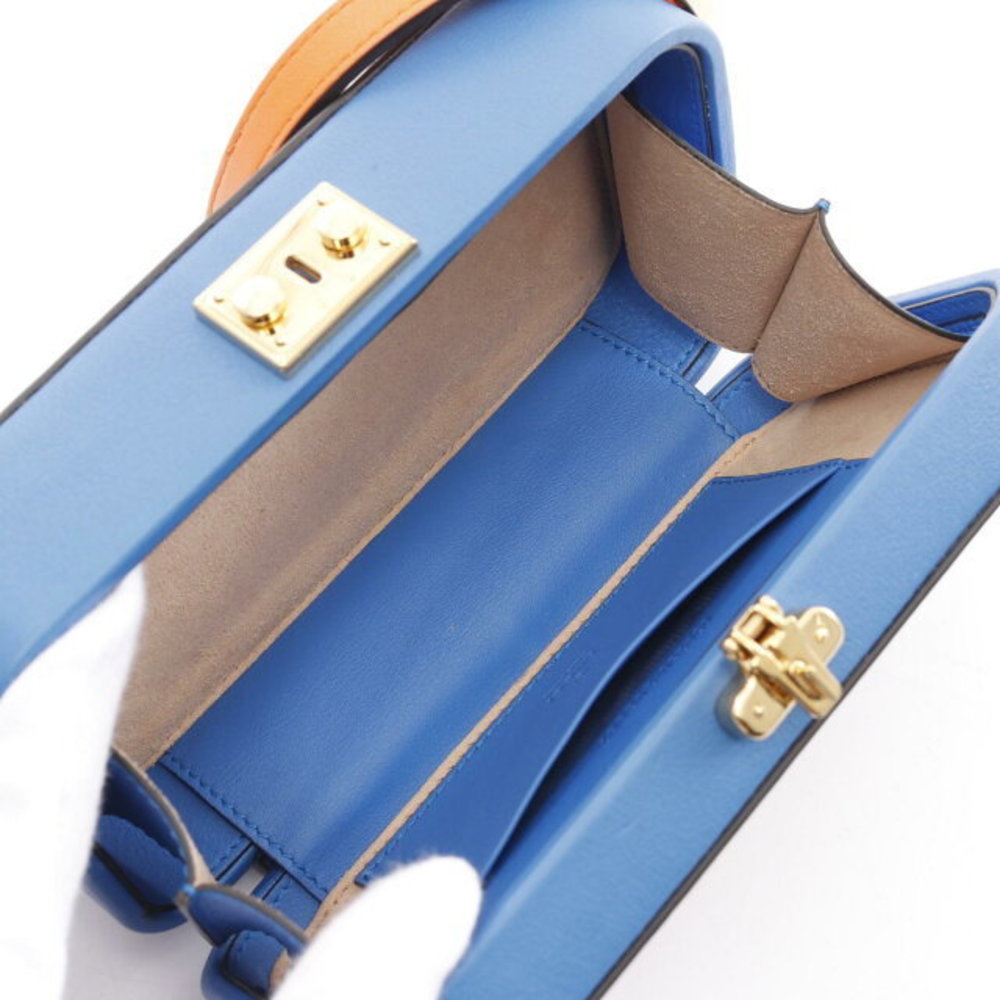 Gucci Orange Bag Blue GG Interlocking Leather Shoulder - Picture 3 of 7